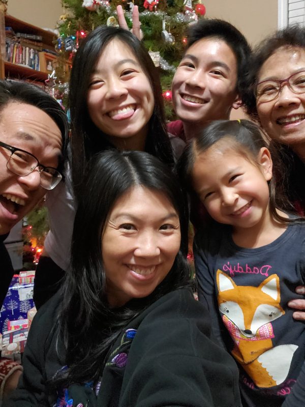Carol Li with her family