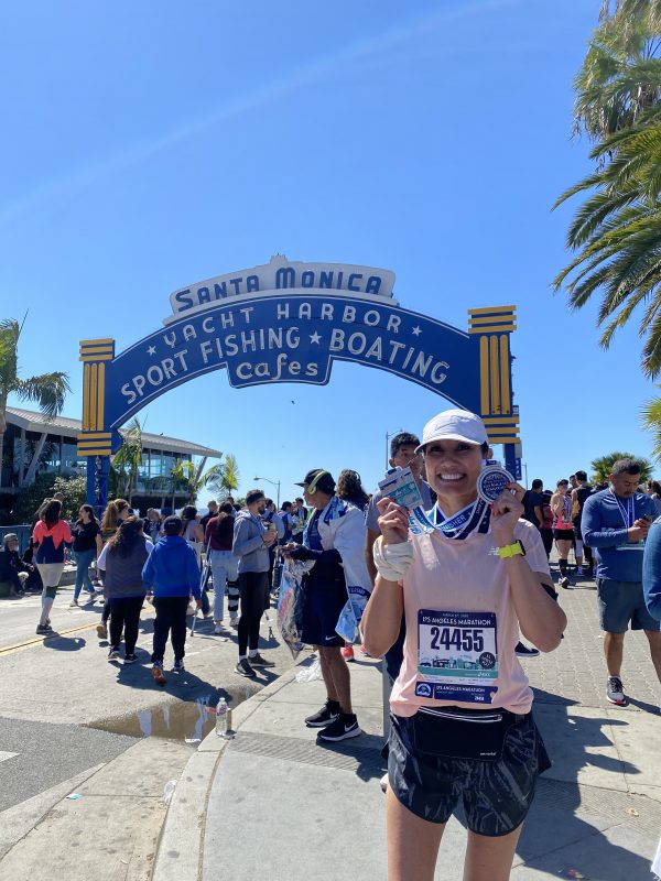 Lori Vernon, Office Manager completed the LA Marathon this March